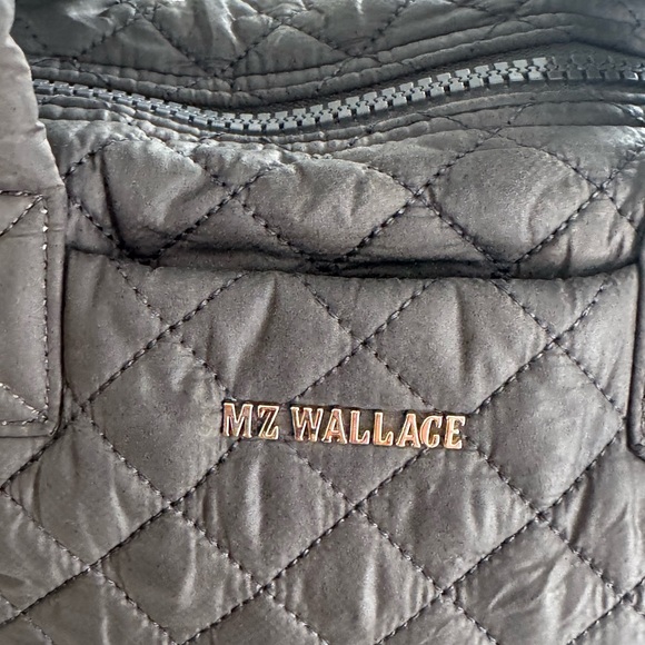 MZ Wallace Women's Quilted Gray Sutton Deluxe Crossbody Bag - Picture 5 of 15